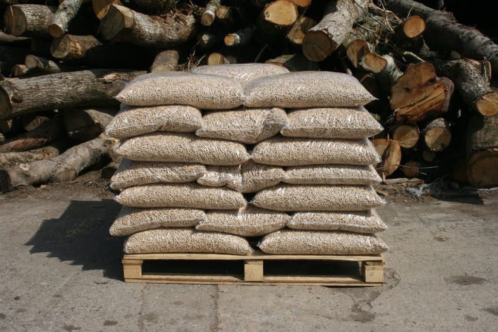 palette de 66 sacs de pellets de 15kg