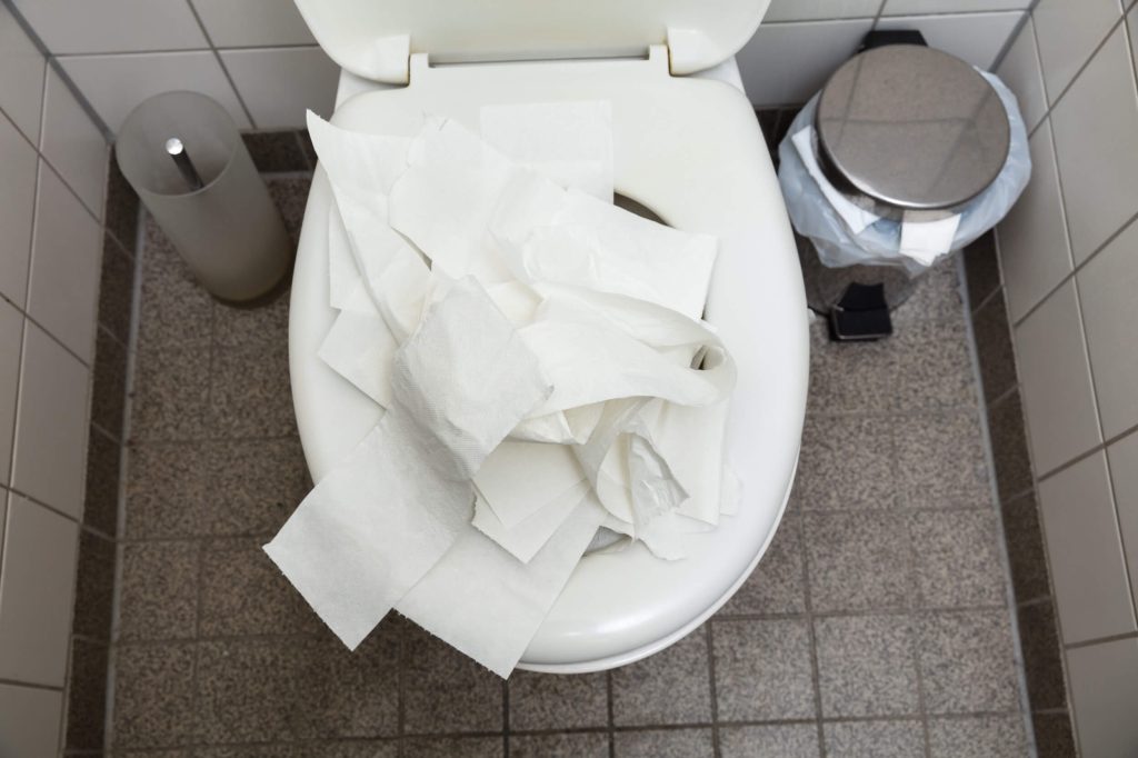 papier toilette faites très attention à ce détail pour éviter de boucher vos canalisations
