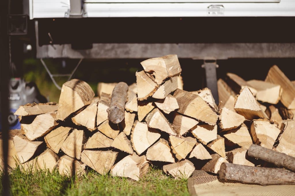 bûches de bois en 33 cm