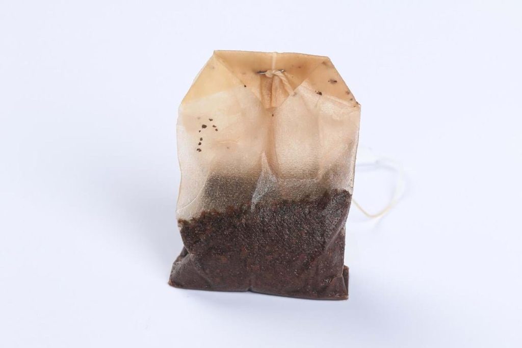sachet de thé usé