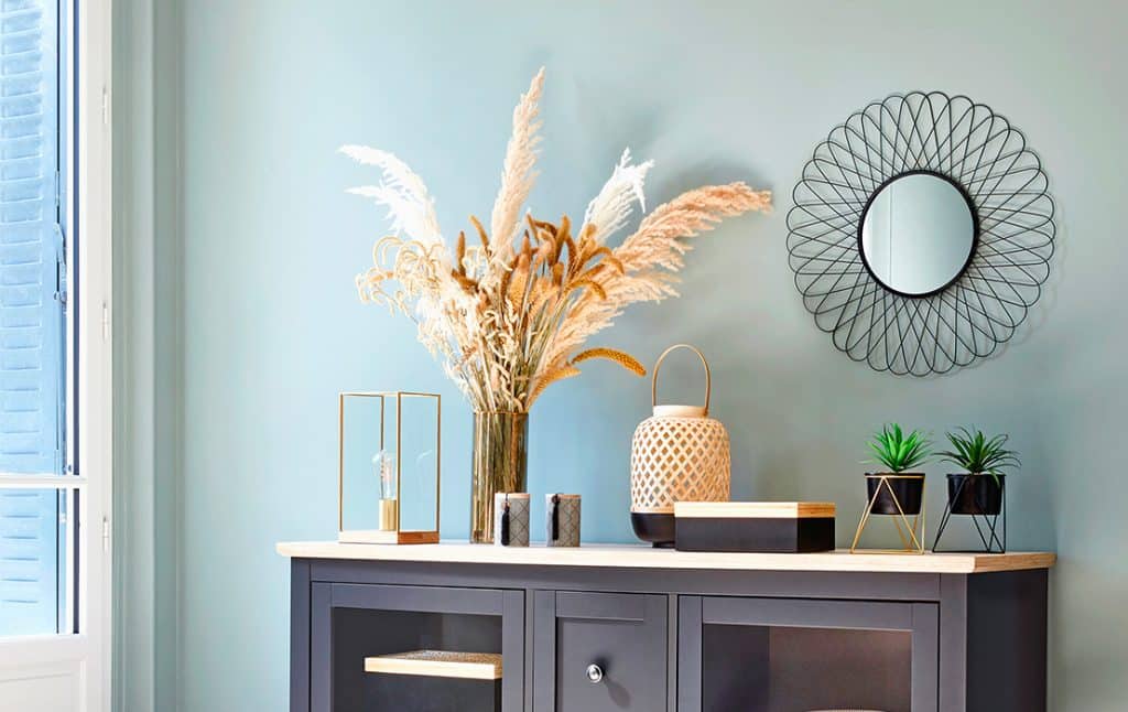 décoration intérieur herbe de la pampa