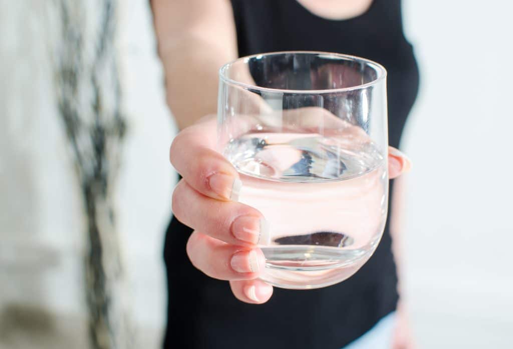 verre d'eau du robinet