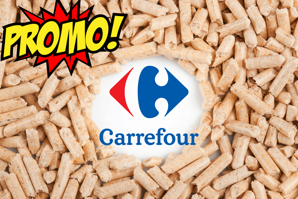 carrefour casse le prix des sacs de pellets haute qualité avant l’hiver, promotion valable 2 jours