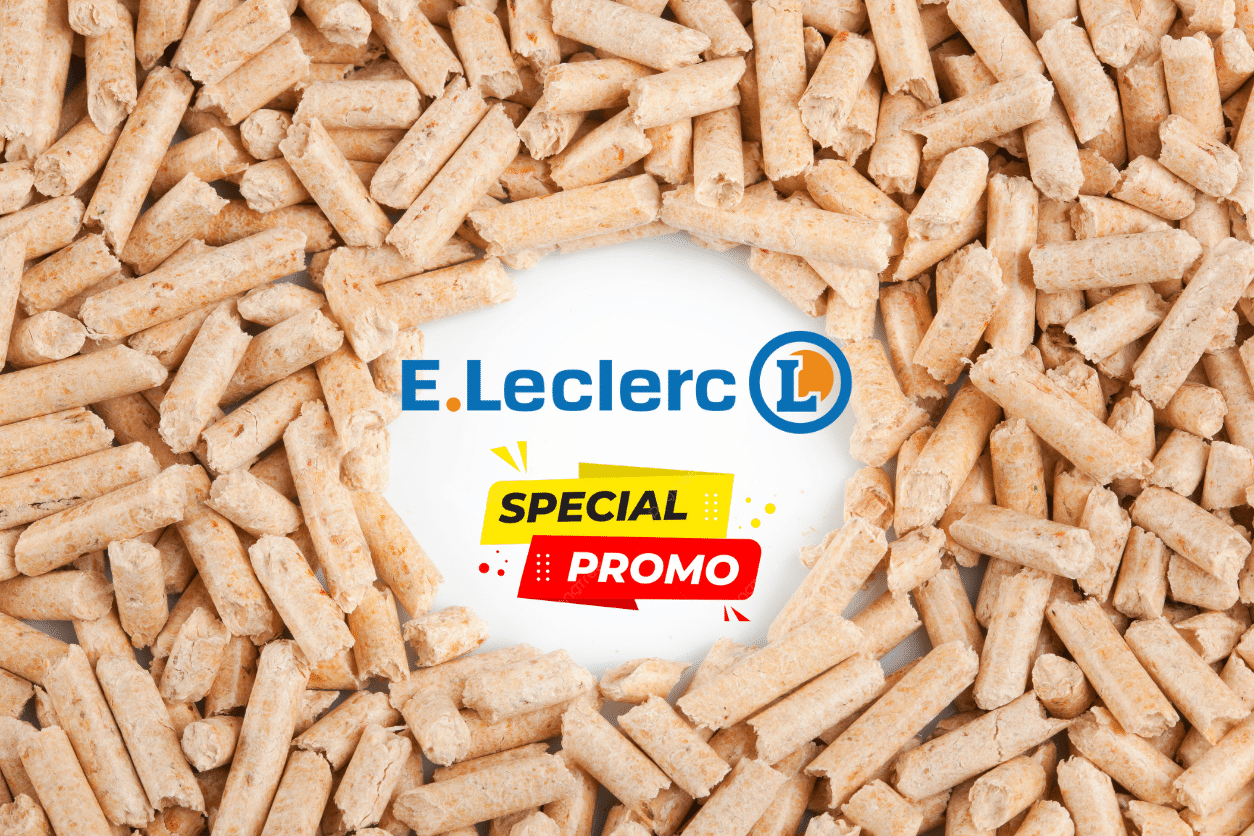 leclerc énorme promotion sur le prix des sacs de pellets haute qualité avant l’hiver