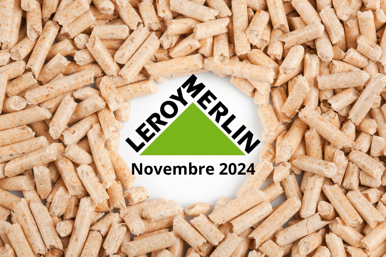 quel est le prix d'un sac de pellet de 15 kg chez leroy merlin en novembre 2024