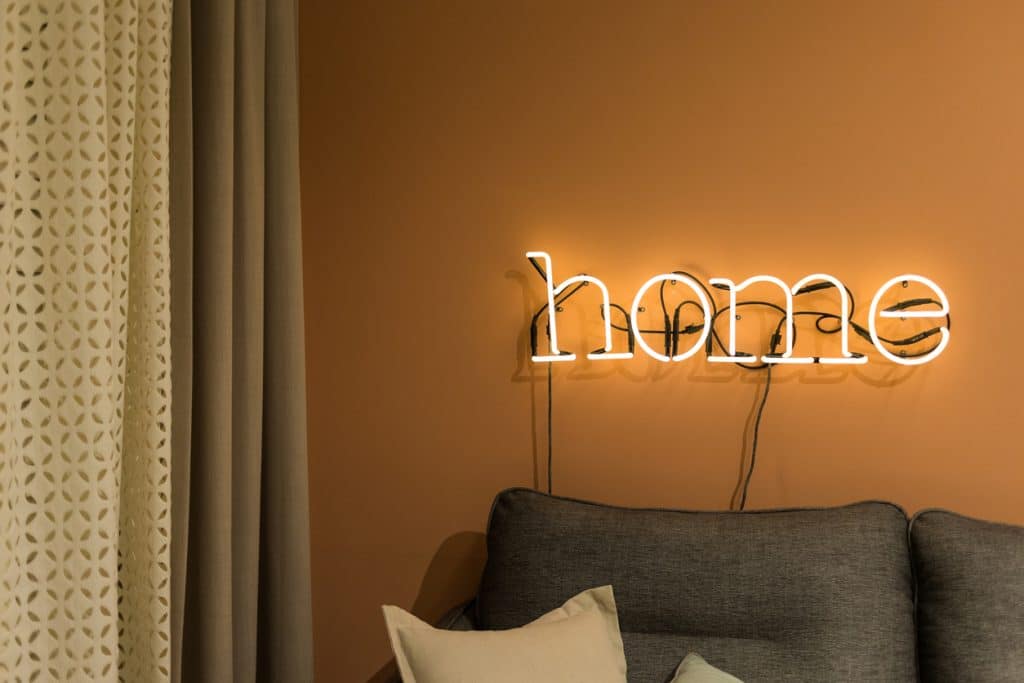 néon led dans les intérieurs