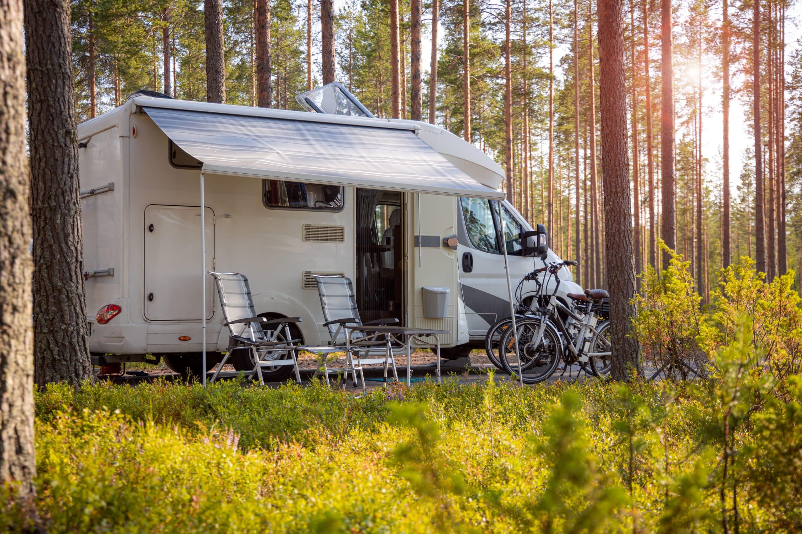 family vacation travel rv, holiday trip in motorhome