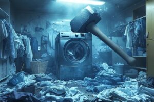 Ma machine à laver fait un bruit de marteau piqueur : que faire ?