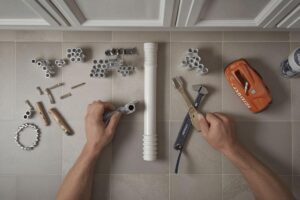 À quelle hauteur installer l'évacuation d'un évier ?