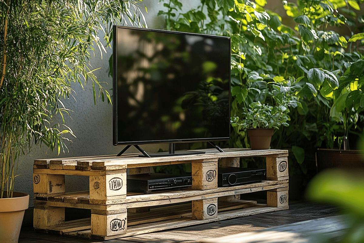 Comment fabriquer un support TV avec une palette ?