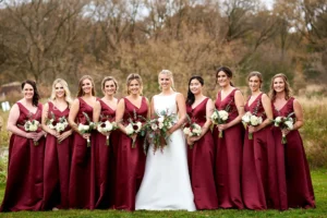 mode et nature robes de demoiselles d’honneur et tenues d’invités éco responsables pour un mariage éthique