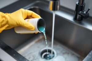 Combien de temps laisser agir l’acide chlorhydrique pour déboucher les canalisations ?