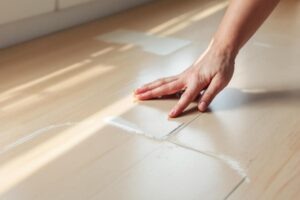 Comment réparer un lino enfoncé ?