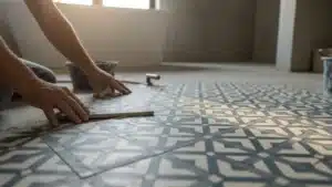 Carreaux de ciment dans une salle de bain : un style authentique