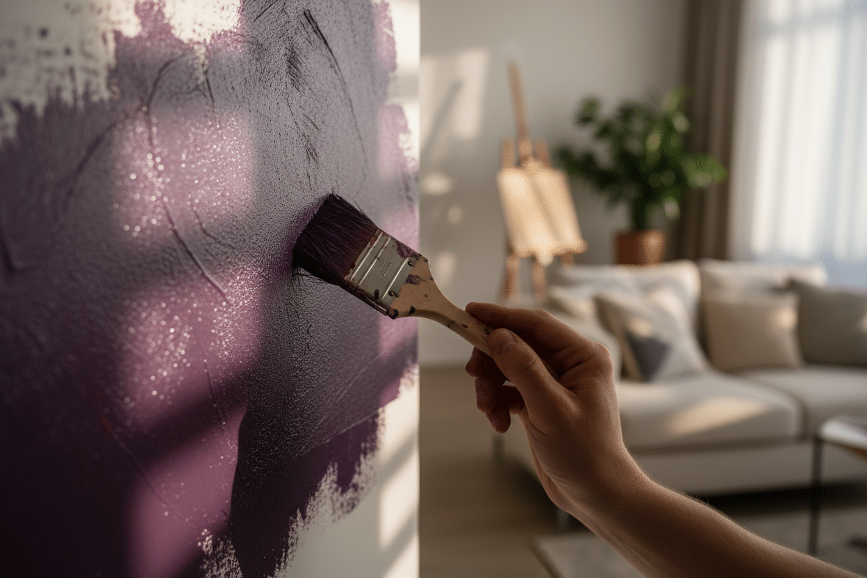 Quelle différence entre aubergine et violet foncé en peinture ?