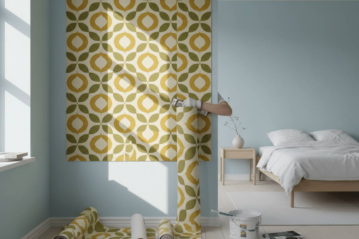 Quel papier peint années 70 choisir selon le style de sa pièce ?