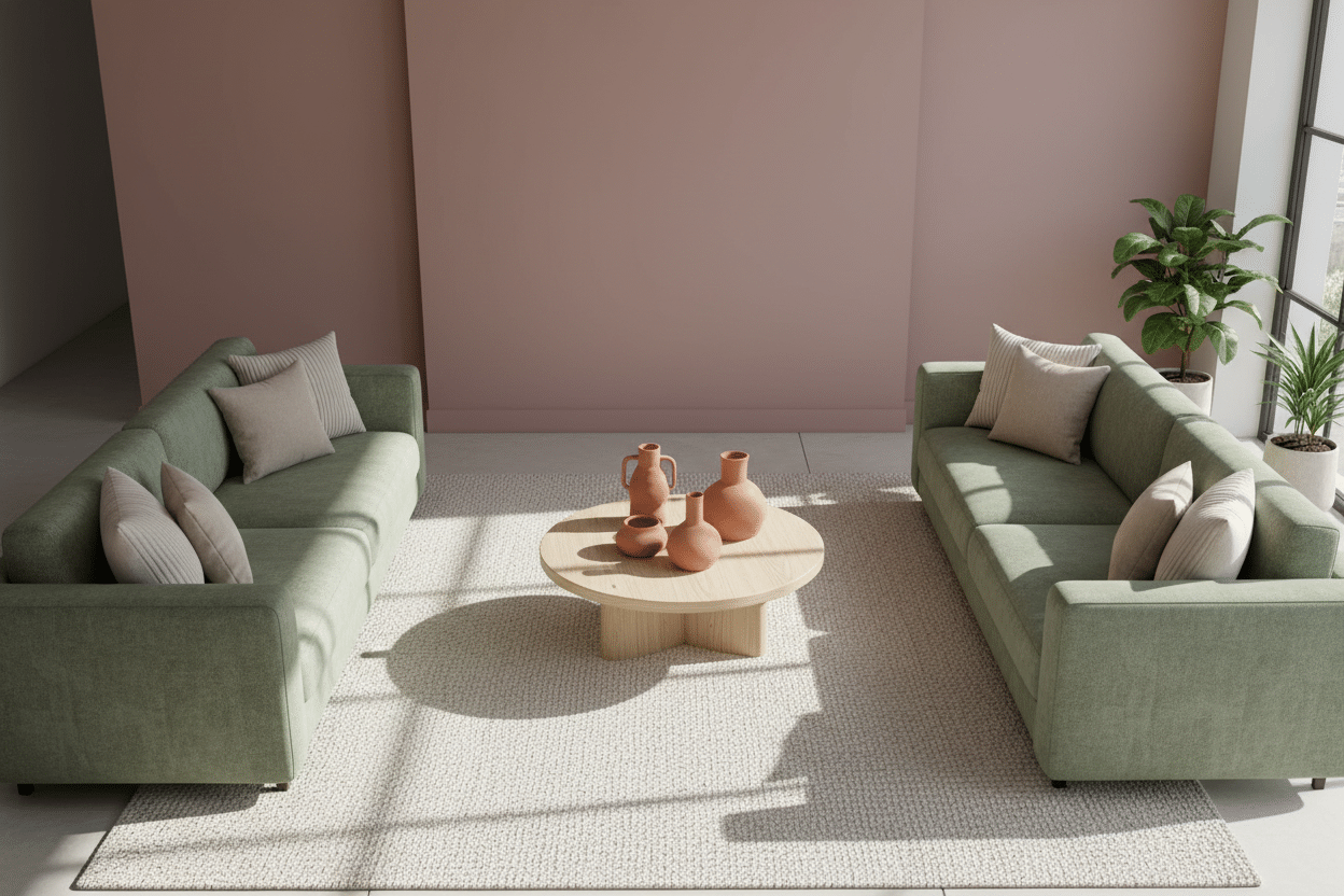 Associer le rose poudré avec d'autres couleurs