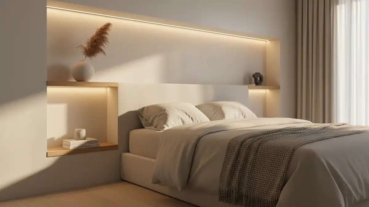 Niche tête de lit en placo : l'élégance sur mesure pour sa chambre